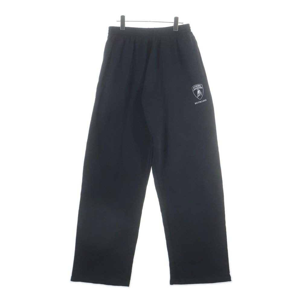 Balenciaga Fall 25 Lamborghini Nicolabo Automobili Cotton Sweatpants Black Pants