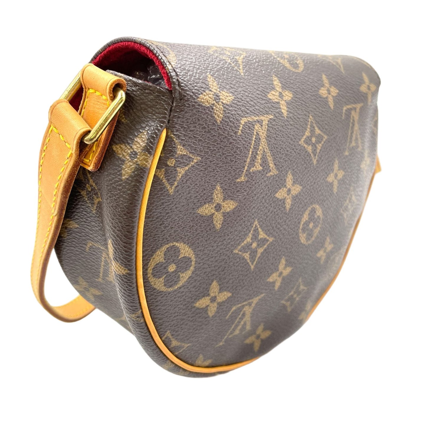 Louis Vuitton Tambourine Monogram Leather Brown Shoulder Bag Gold — view 2