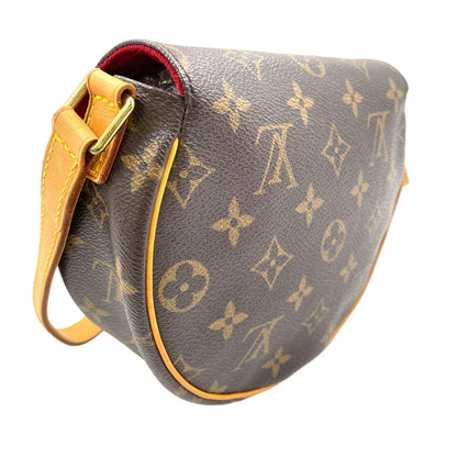 Louis Vuitton Tambourine Monogram Leather Brown Shoulder Bag Gold — view 2