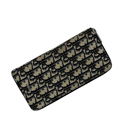 Christian Dior Round Zipper Long Vertical Wallet