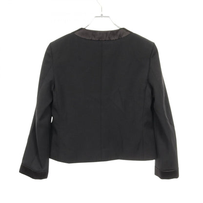 Chanel Colorless Jacket CC Logo Button Wool — view 2