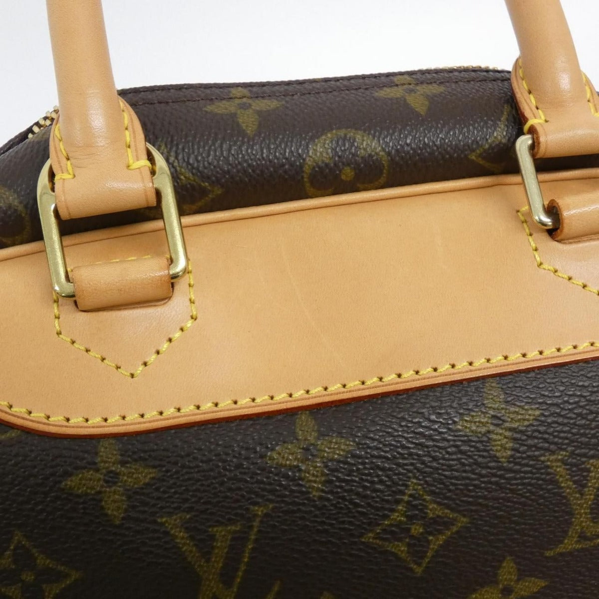 Louis Vuitton Monogram Bowling Vanity Bag Brown Marron — view 7