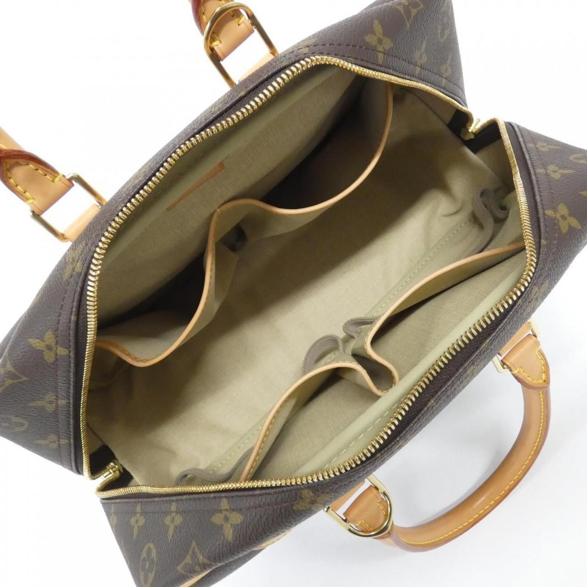 Louis Vuitton Monogram Bowling Vanity Bag Brown Marron — view 9