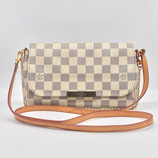 Louis Vuitton Damier Azur Favorite MM Shoulder Bag