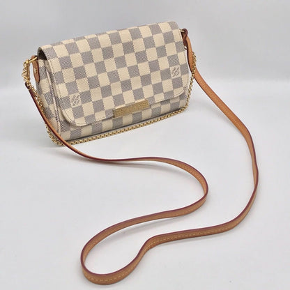 Louis Vuitton Damier Azur Favorite MM Shoulder Bag — view 7