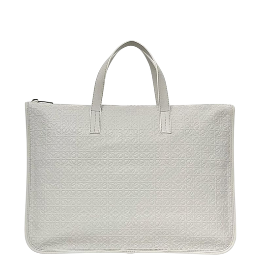 Loewe Business Bag White Repeat Anagram 358.23l18