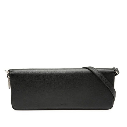 Balenciaga Leash Clutch Black Leather