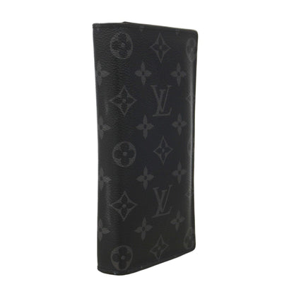 Louis Vuitton Wallet Monogram Eclipse Portefeuille Brazza Black — view 2