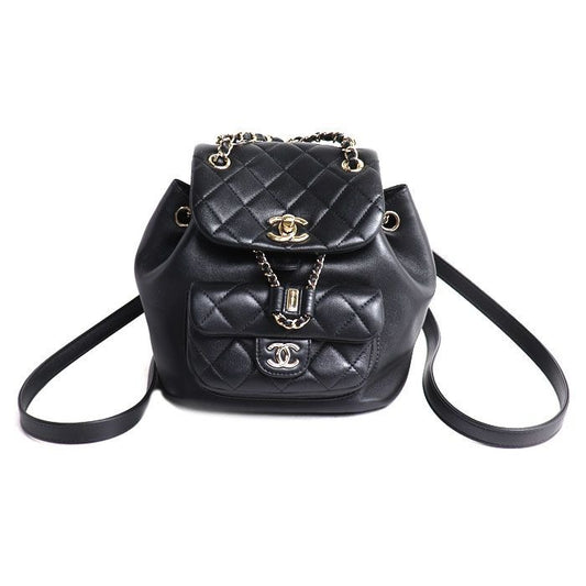 Chanel Quilted Backpack Black