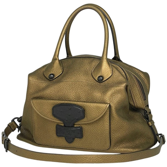 Loewe Anagram 2-Way Shoulder Bag Leather Gold