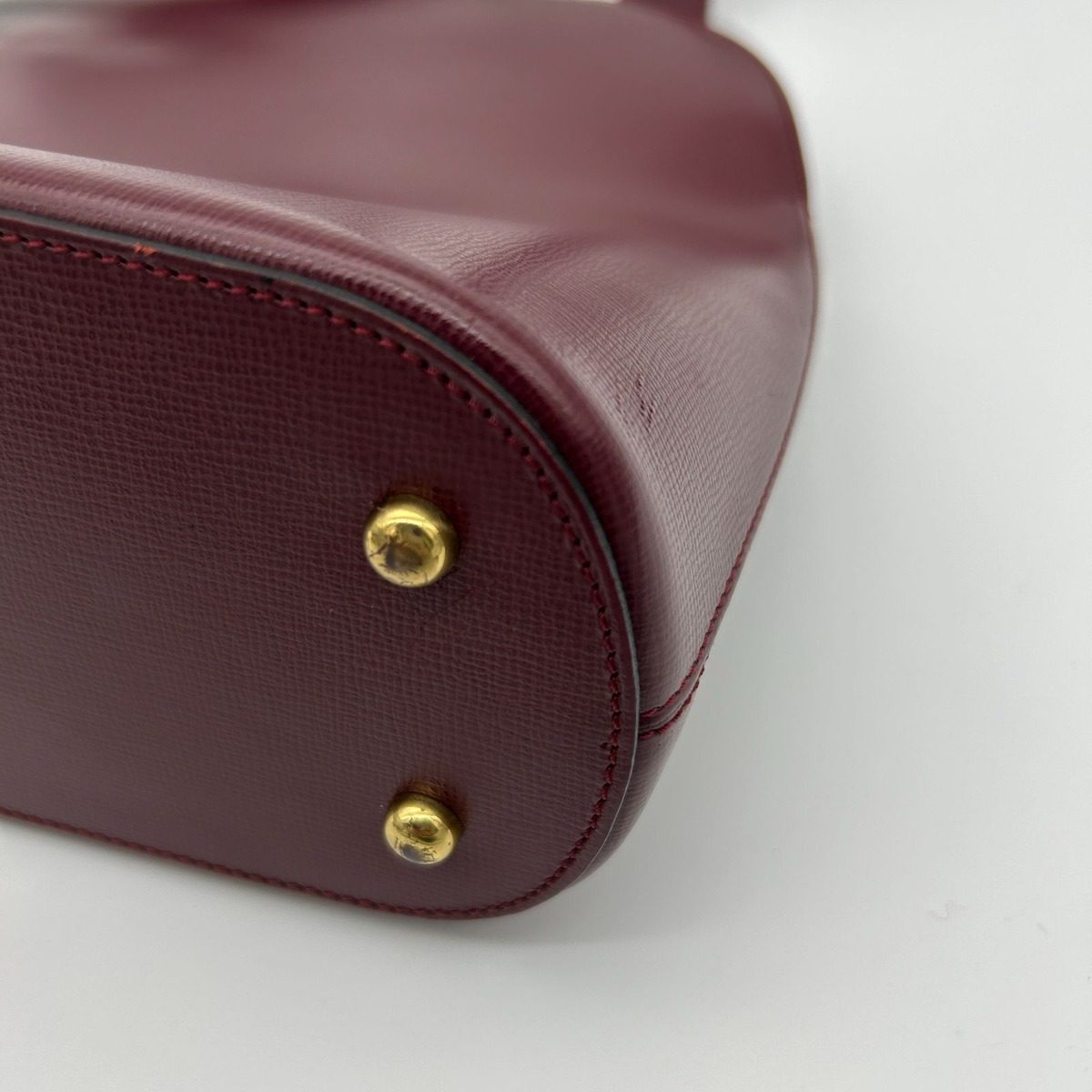 Cartier Vintage Must Line Crossbody Shoulder Bag Pochette Bordeaux — view 6