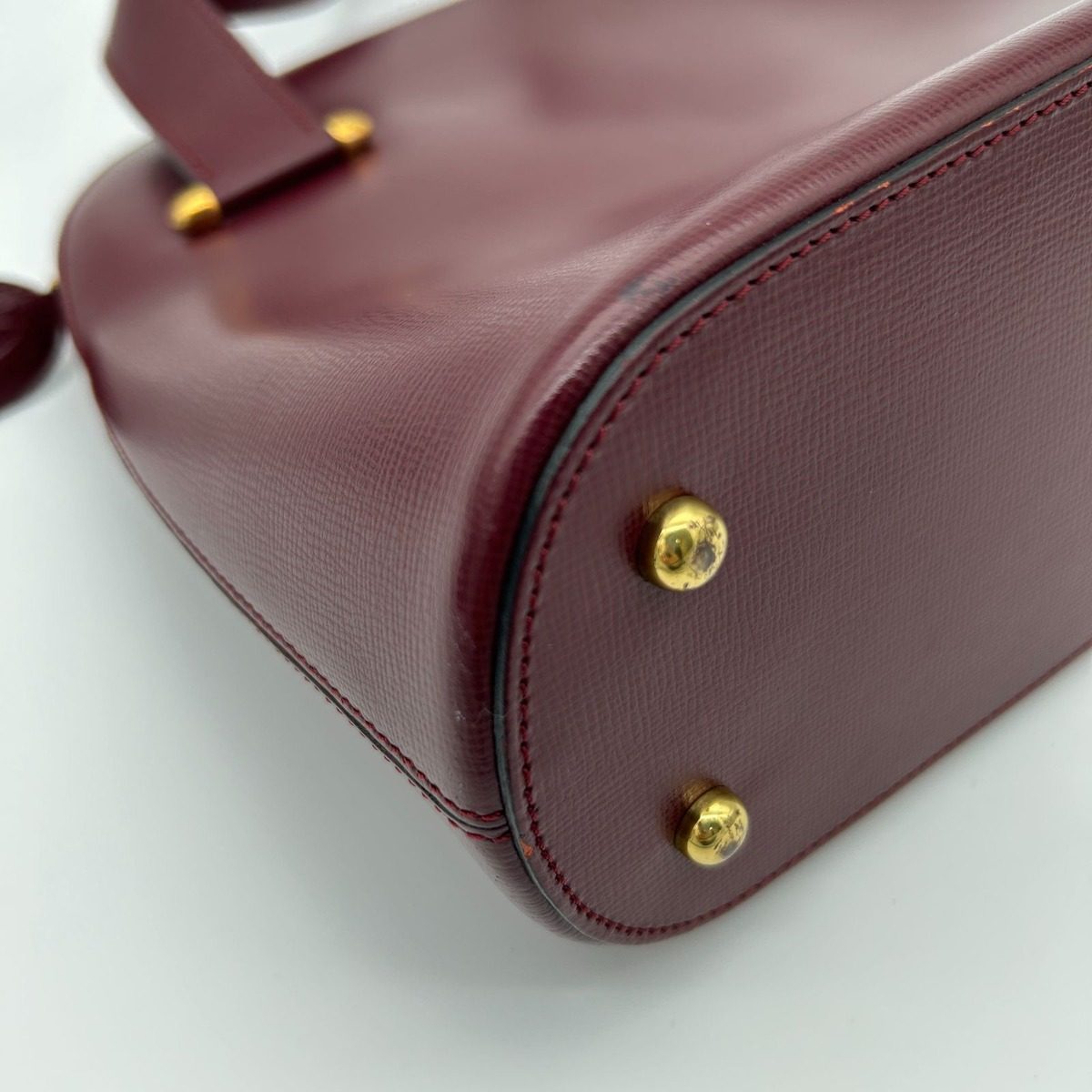 Cartier Vintage Must Line Crossbody Shoulder Bag Pochette Bordeaux — view 7