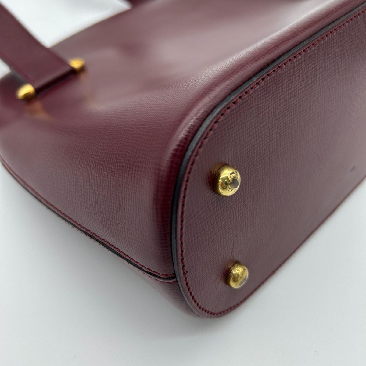 Cartier Vintage Must Line Crossbody Shoulder Bag Pochette Bordeaux — view 9