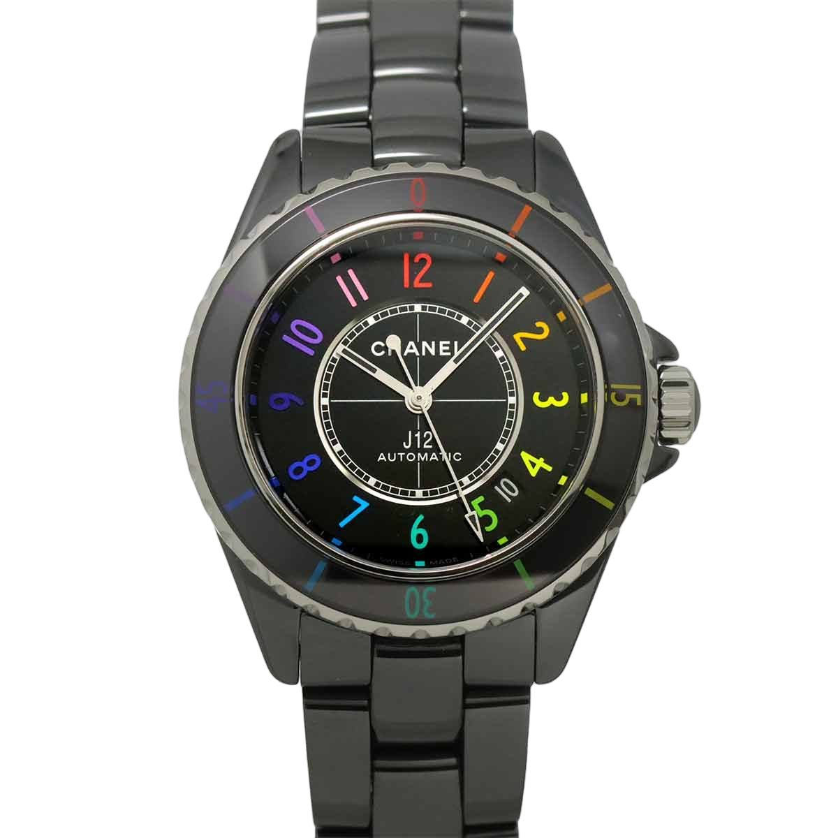Chanel Electro 38 World Limited Pieces Watch Date Black Ceramic Automatic