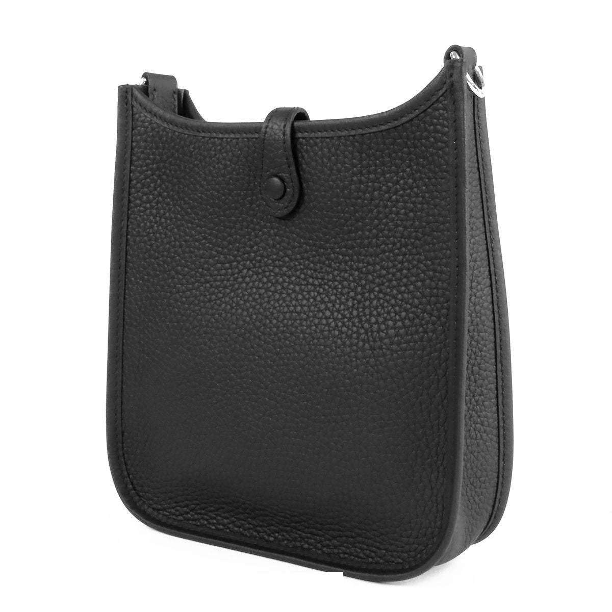 Hermes Evelyne TPM Amazon Black Silver Taurillon Long Shoulder Bag — view 2