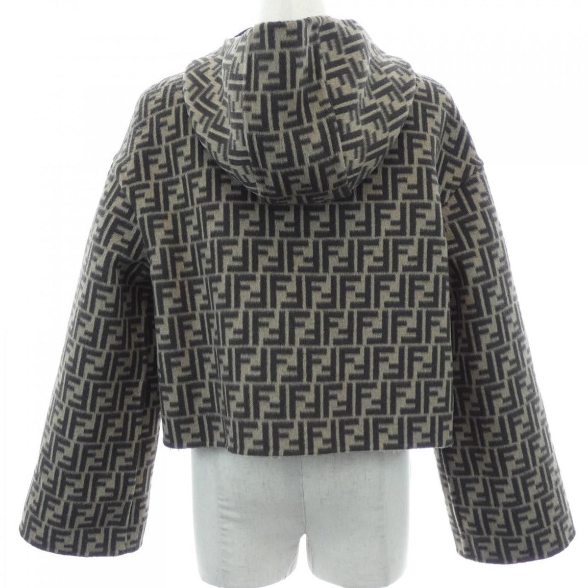 Fendi FF Motif Jacket Black Beige Brown — view 8