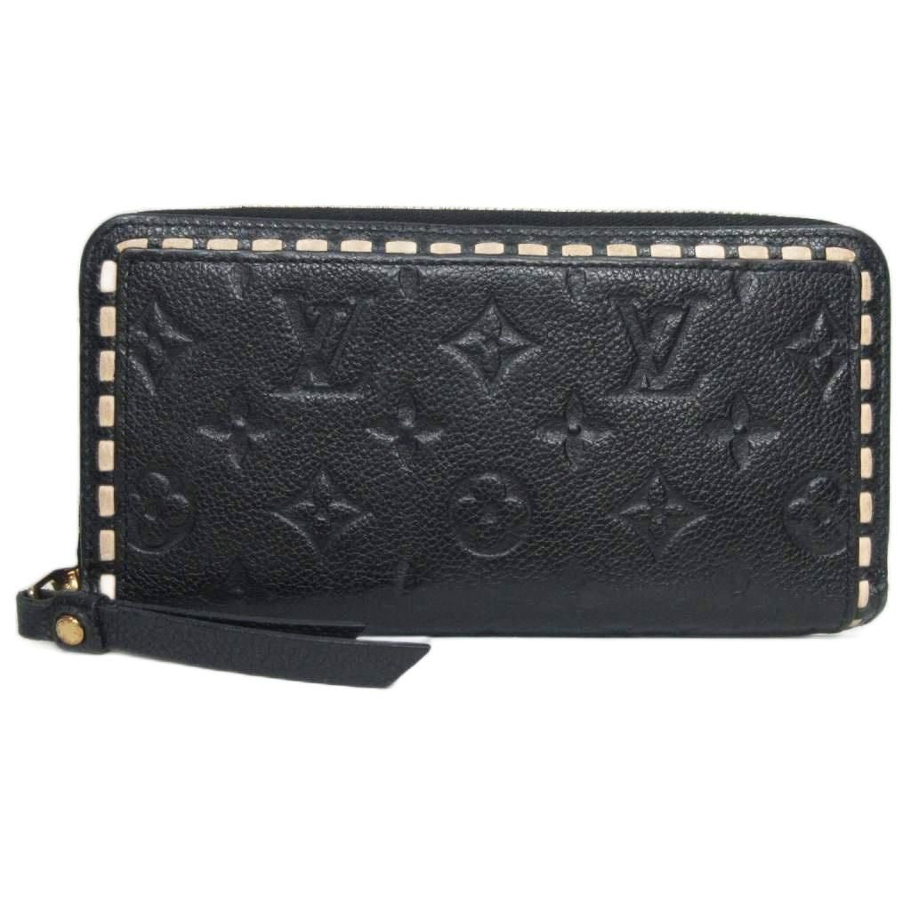 Louis Vuitton Monogram Empreinte Zippy Long Wallet Leather Round