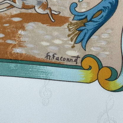 Hermes Scarf Silk Carre 90 Orgauphone ET Autres Mecaniques Pipe Organ — view 7