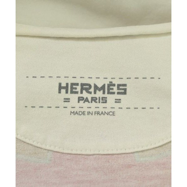 Hermes T-Shirt Cotton White Red Beige — view 3