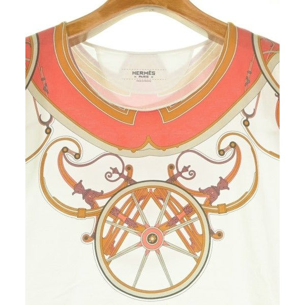 Hermes T-Shirt Cotton White Red Beige — view 5