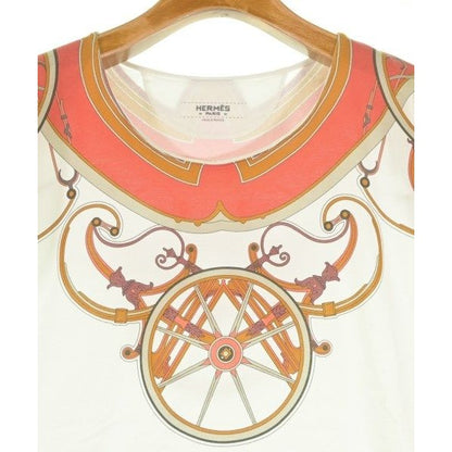 Hermes T-Shirt Cotton White Red Beige — view 5