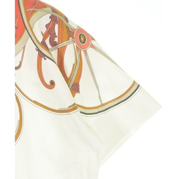 Hermes T-Shirt Cotton White Red Beige — view 6