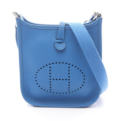 Hermes Shoulder Bag Evelyne Amazon TPM Blue France Leather