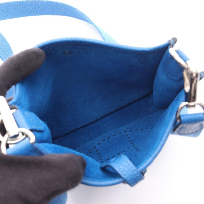 Hermes Shoulder Bag Evelyne Amazon TPM Blue France Leather — view 3