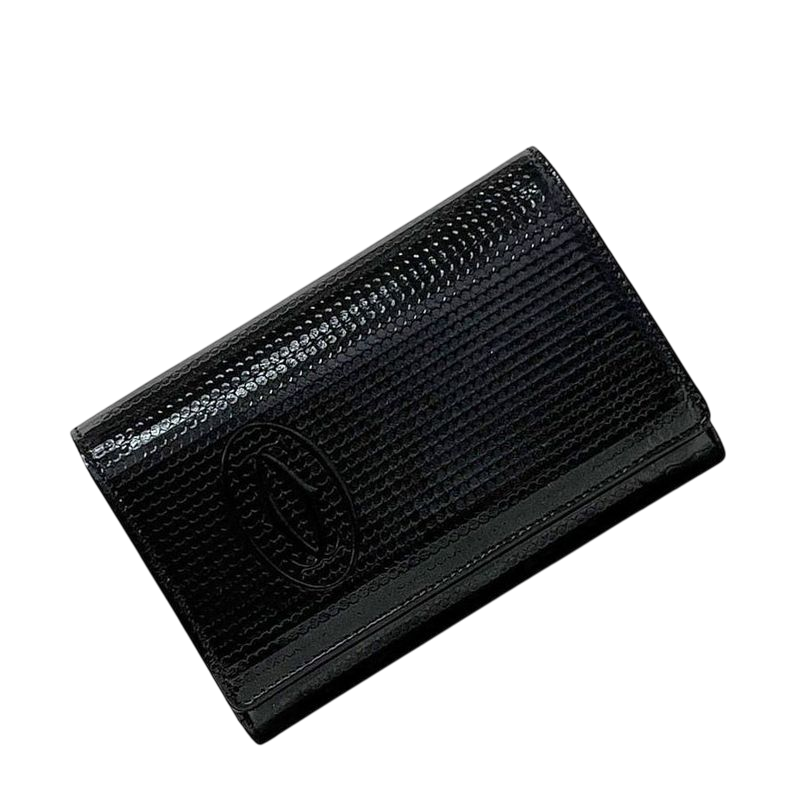 Cartier Bifold Wallet Black Happy Birthday Excellent Condition