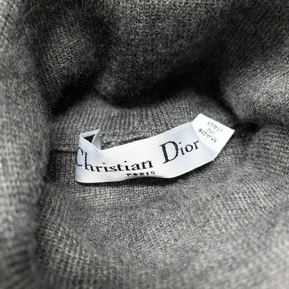 Dior Turtleneck Sweater High Gee Knit Wool Silk Blend 38 Gray — view 7