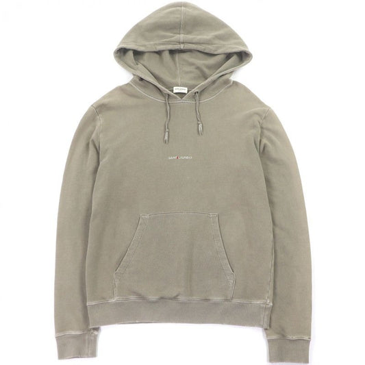 Saint Laurent Paris Vintage Processing Front Logo Pullover Hoodie