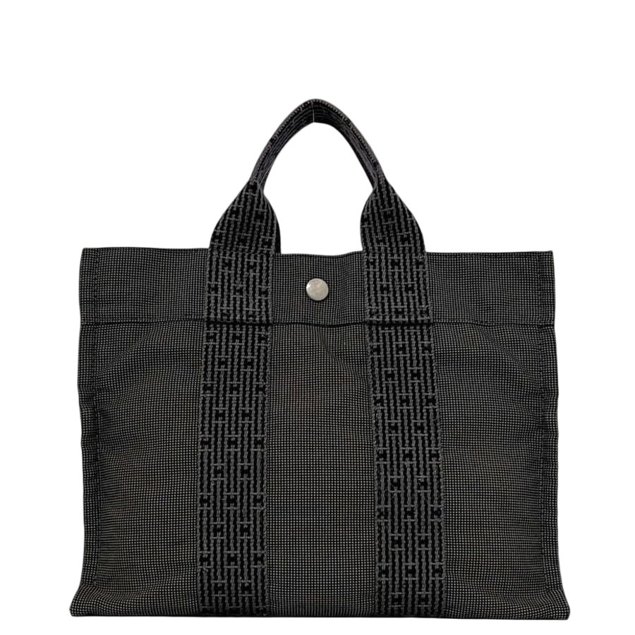 Hermes Tote Her PM Gray Herline Handbag Canvas