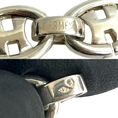 Hermes Logo Bracelet Chain Bangle — view 3