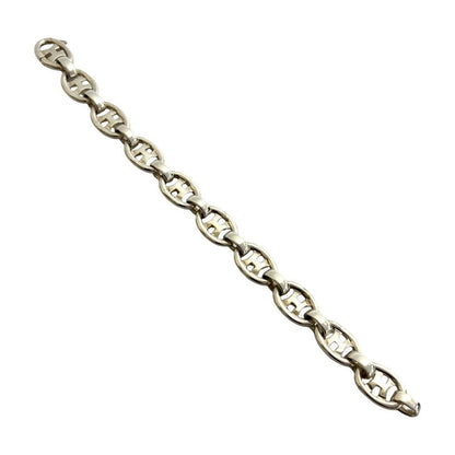 Hermes Logo Bracelet Chain Bangle — view 6
