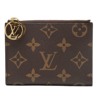 Louis Vuitton Monogram Portefeuille Lisa Bifold Wallet Compact Brown Veil Note