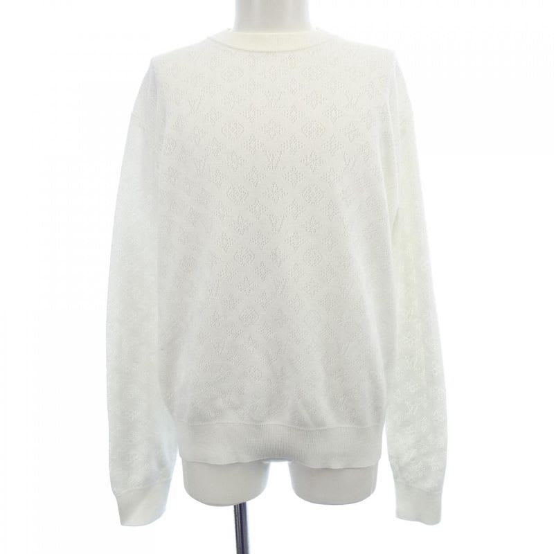 Louis Vuitton Monogram Pointtail Cotton Pullover Hsn 45 Wy34 Knit