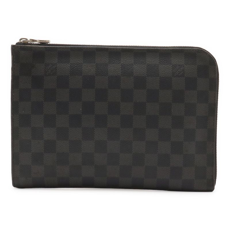 Louis Vuitton Damier Graphite Pochette Joule PM NM2 Clutch Bag Second Pouch