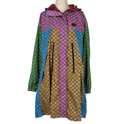 Gucci GG Pattern Hoodie Jacket Nylon Multicolor