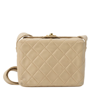 Chanel Shoulder Bag Tote Bag Lambskin Matelasse Top Turnlock One Shoulder Bag