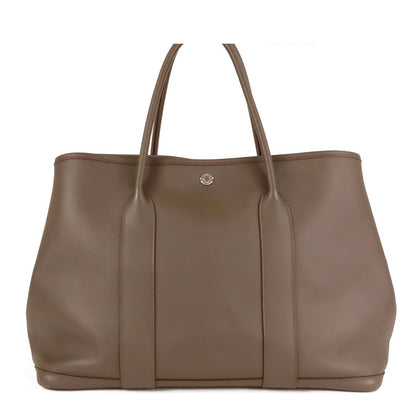 Hermes Garden Party PM Etain Silver Epsom Tote Bag