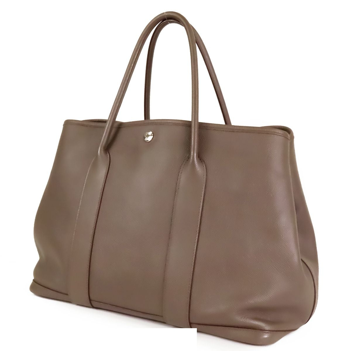 Hermes Garden Party PM Etain Silver Epsom Tote Bag — view 2