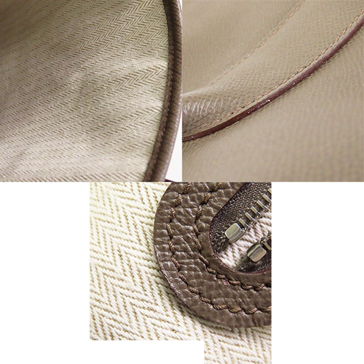 Hermes Garden Party PM Etain Silver Epsom Tote Bag — view 8