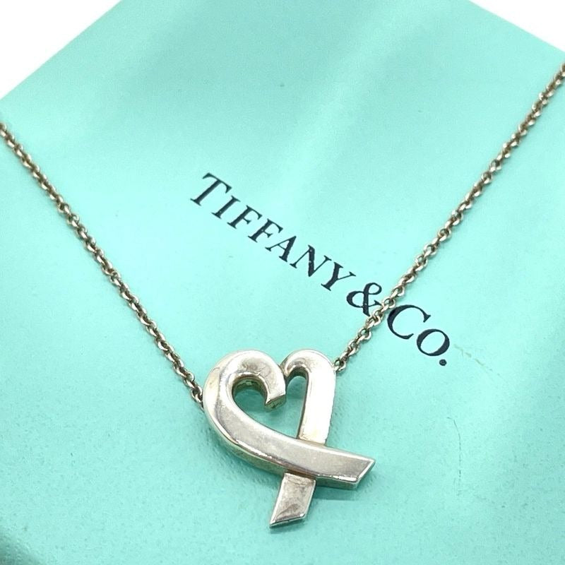 Tiffany & Co Paloma Picasso Loving Heart Necklace SV 925 Silver