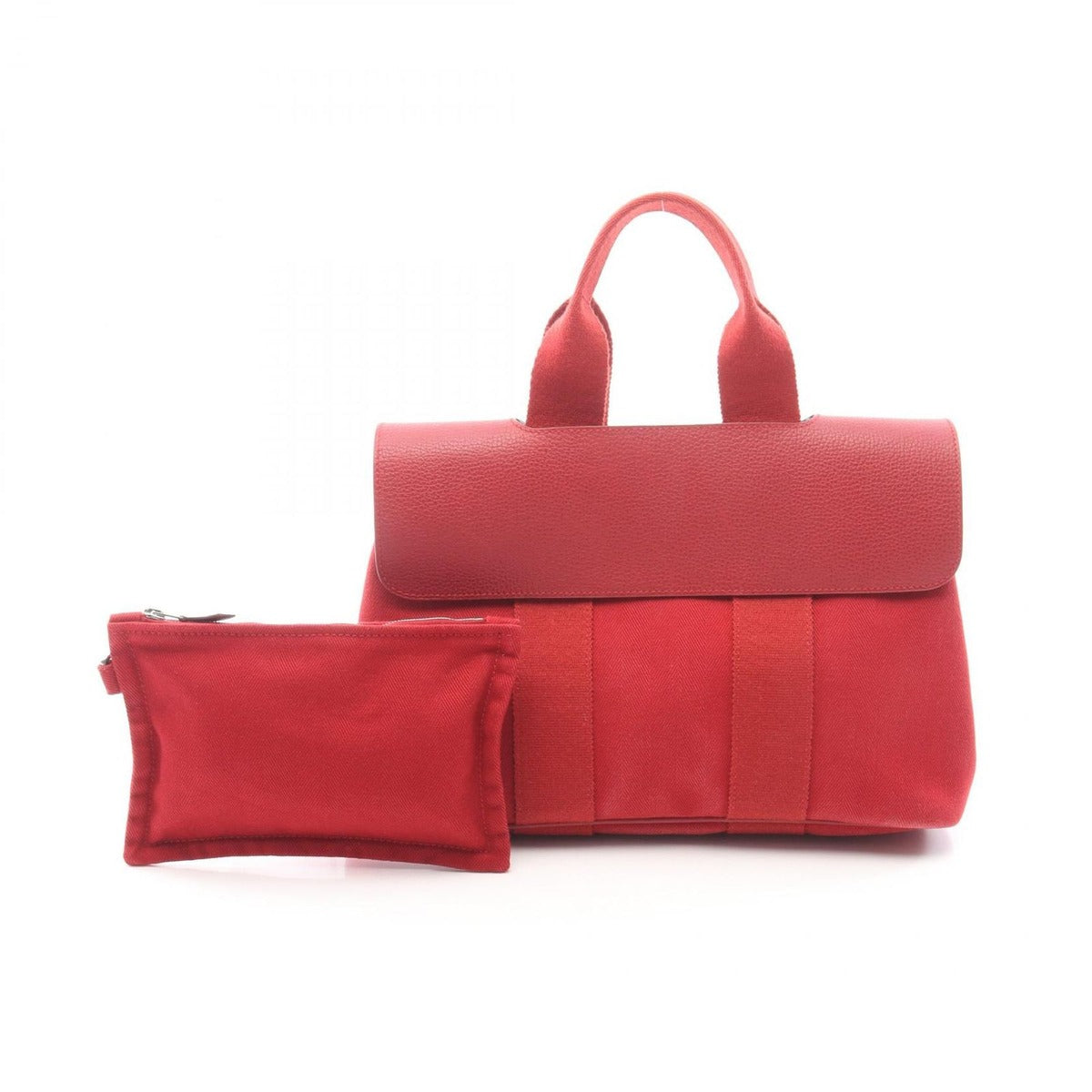 Hermes Handbag Valparaiso PM Canvas Leather