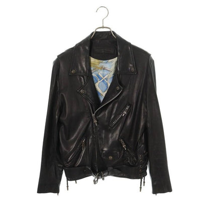 Chrome Hearts JJ DEAN Hermes Lined Dagger Zip Rider Leather