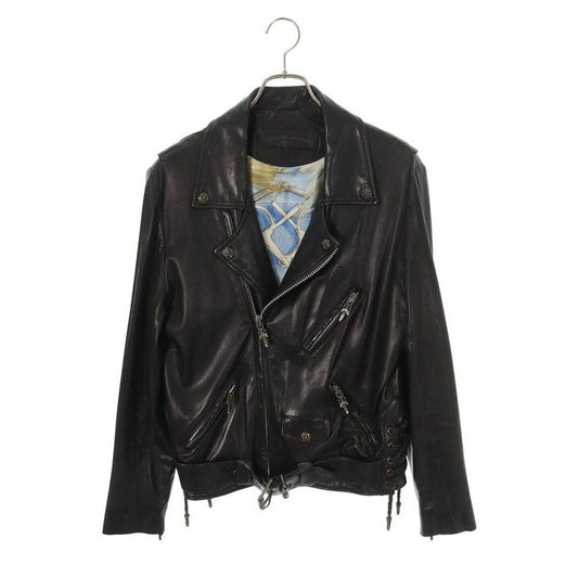 Chrome Hearts JJ DEAN Hermes Lined Dagger Zip Rider Leather