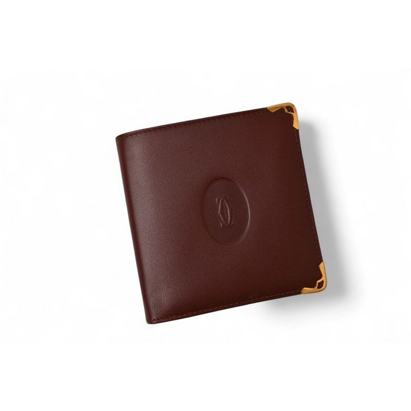 Cartier Fold Wallet Vintage Must de Cartier Bordeaux — view 2
