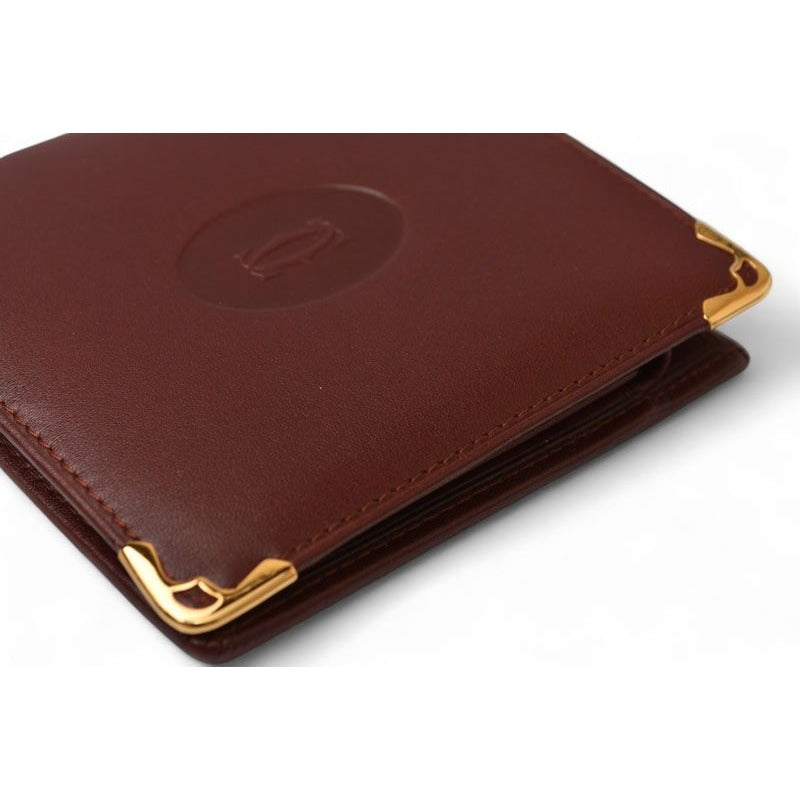 Cartier Fold Wallet Vintage Must de Cartier Bordeaux — view 6