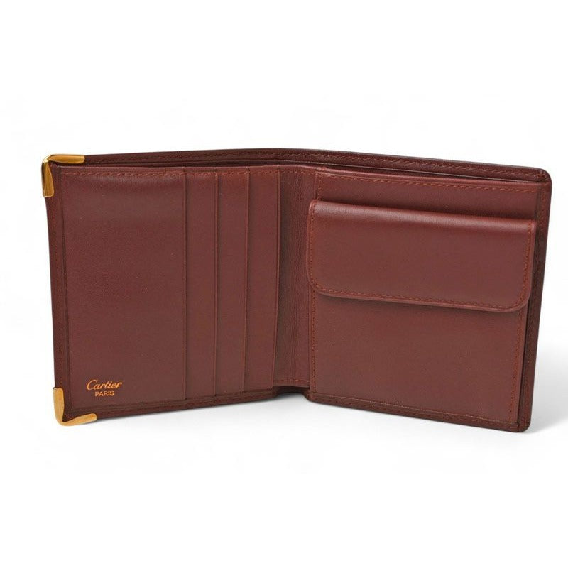 Cartier Fold Wallet Vintage Must de Cartier Bordeaux — view 7