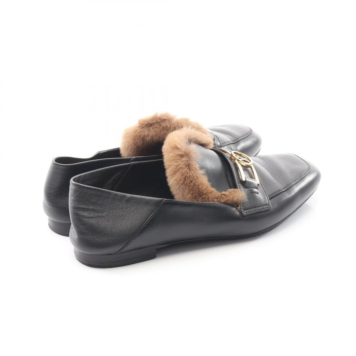 Louis Vuitton Loafers Black Leather B — view 2